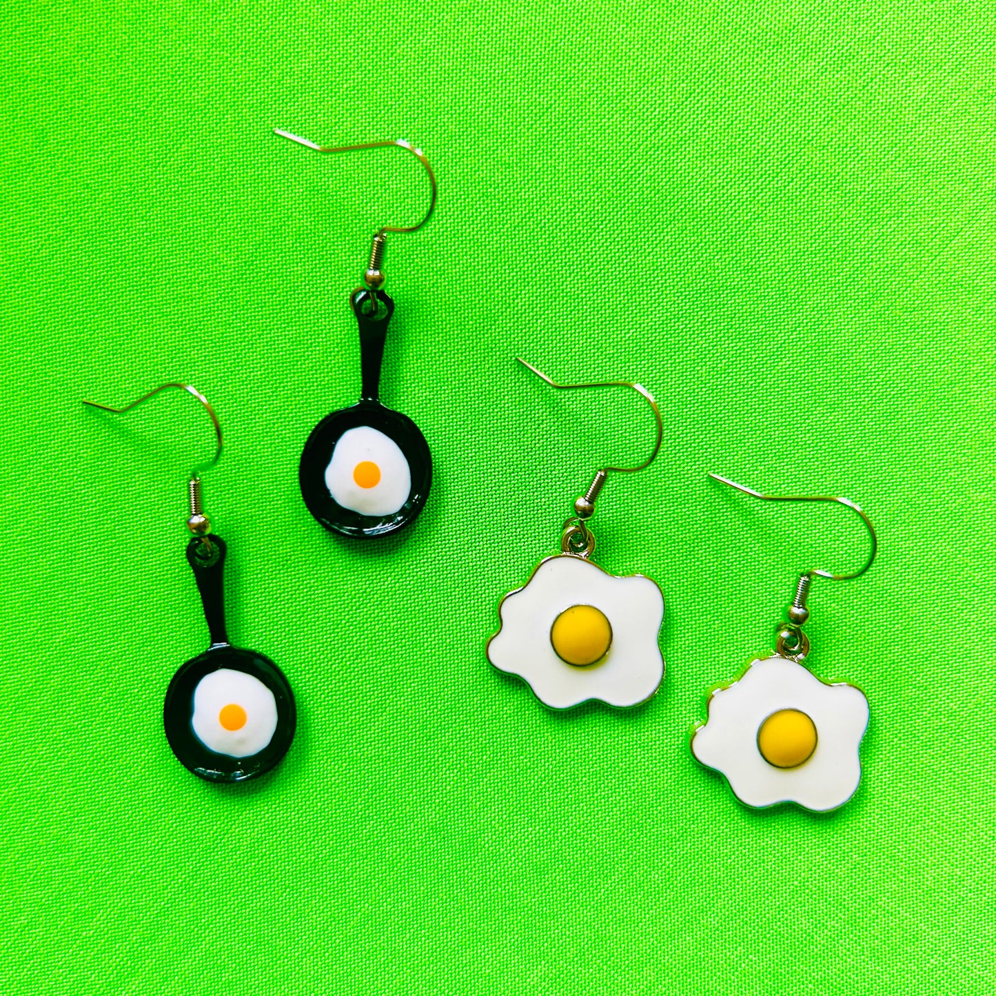 Eggs and Frying Pan Earrings