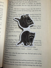 Load image into Gallery viewer, Raccoon Magnetic Bookmark
