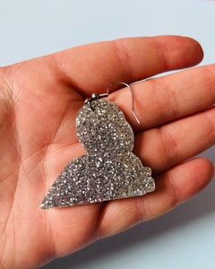 Glittery Bobby Hill Purse Earrings