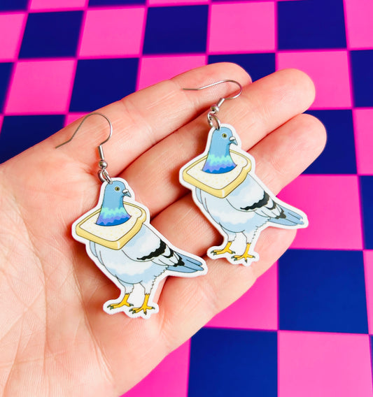 Pigeon Earrings Or Necklace