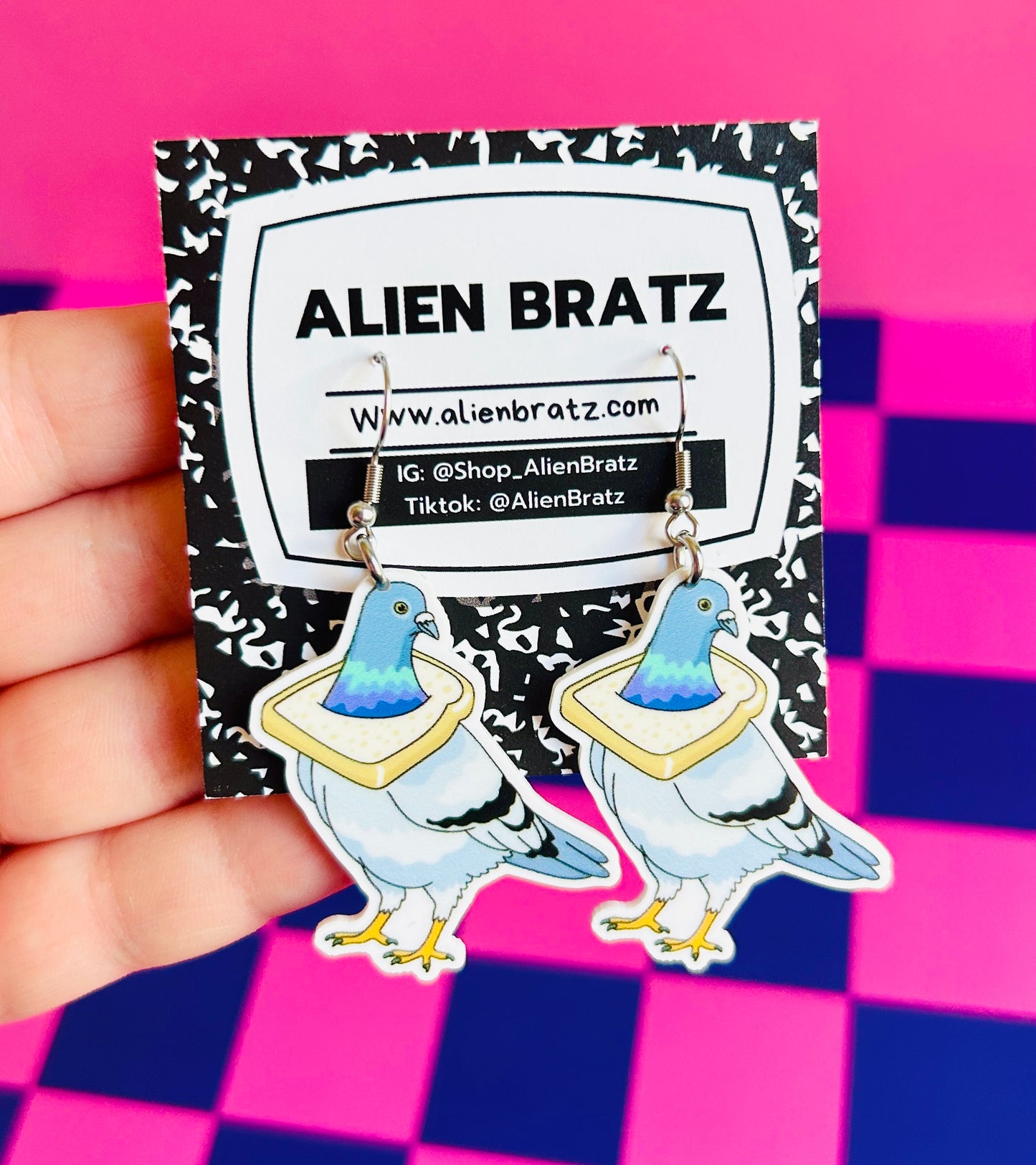 Pigeon Earrings Or Necklace