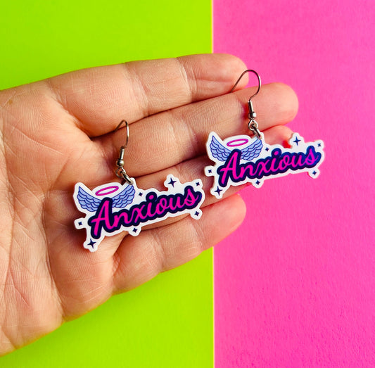 Anxious Angel Earrings Or Necklace