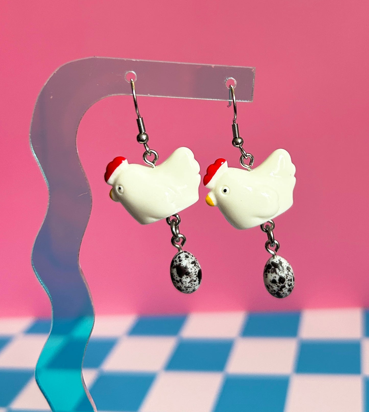 Chicken and Egg Earrings