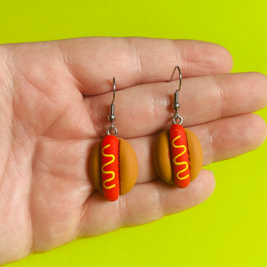 Hotdog Earrings