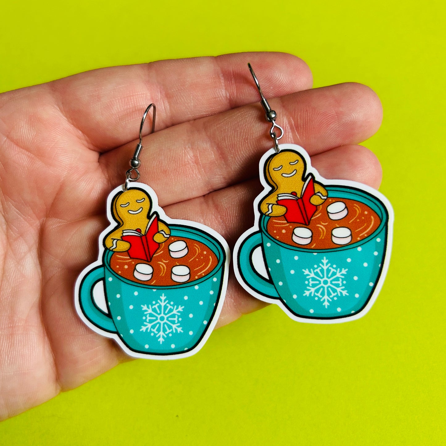 Gingerbread Man Earrings Or Necklace