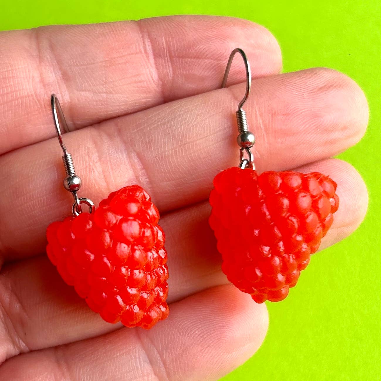 Raspberry Earrings
