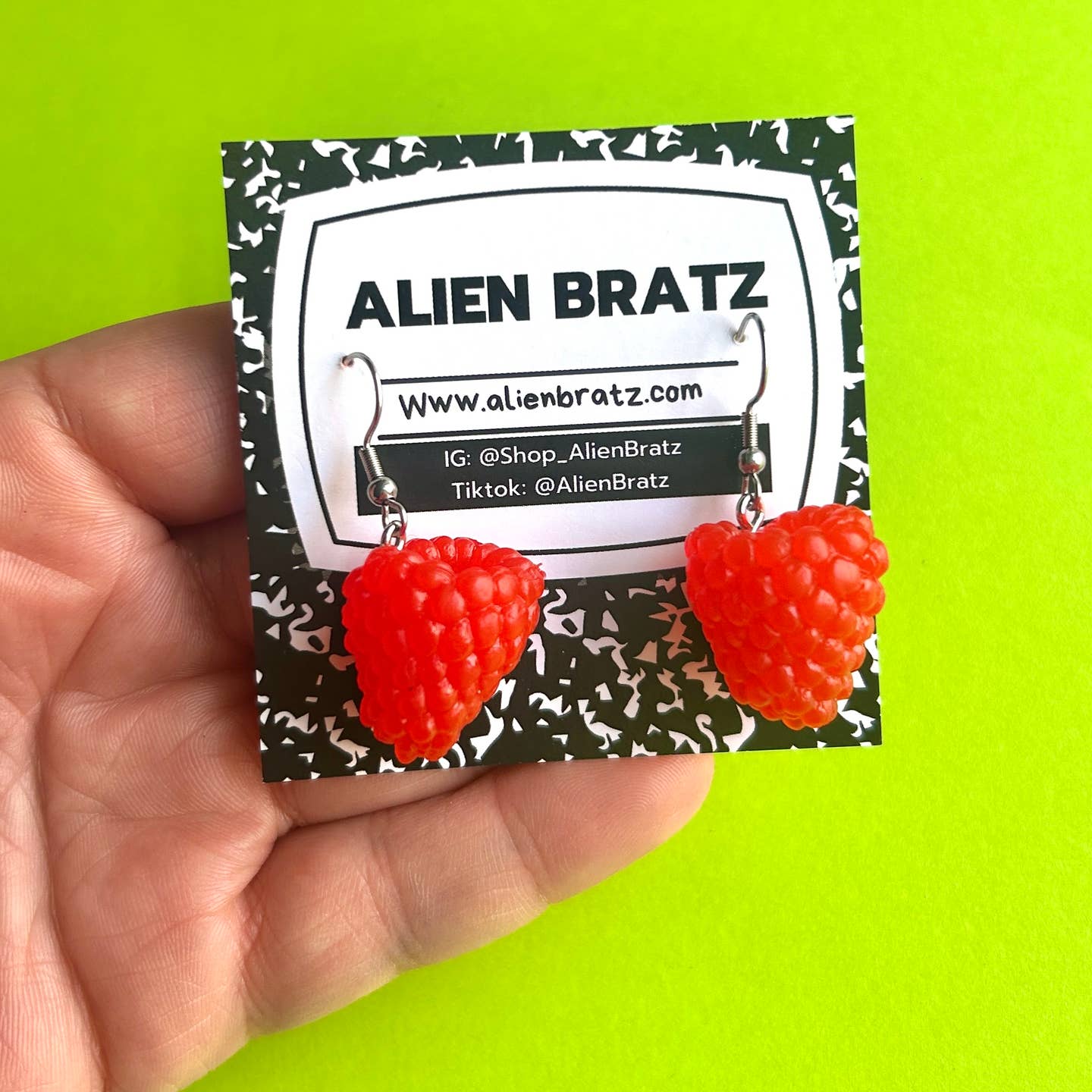 Raspberry Earrings