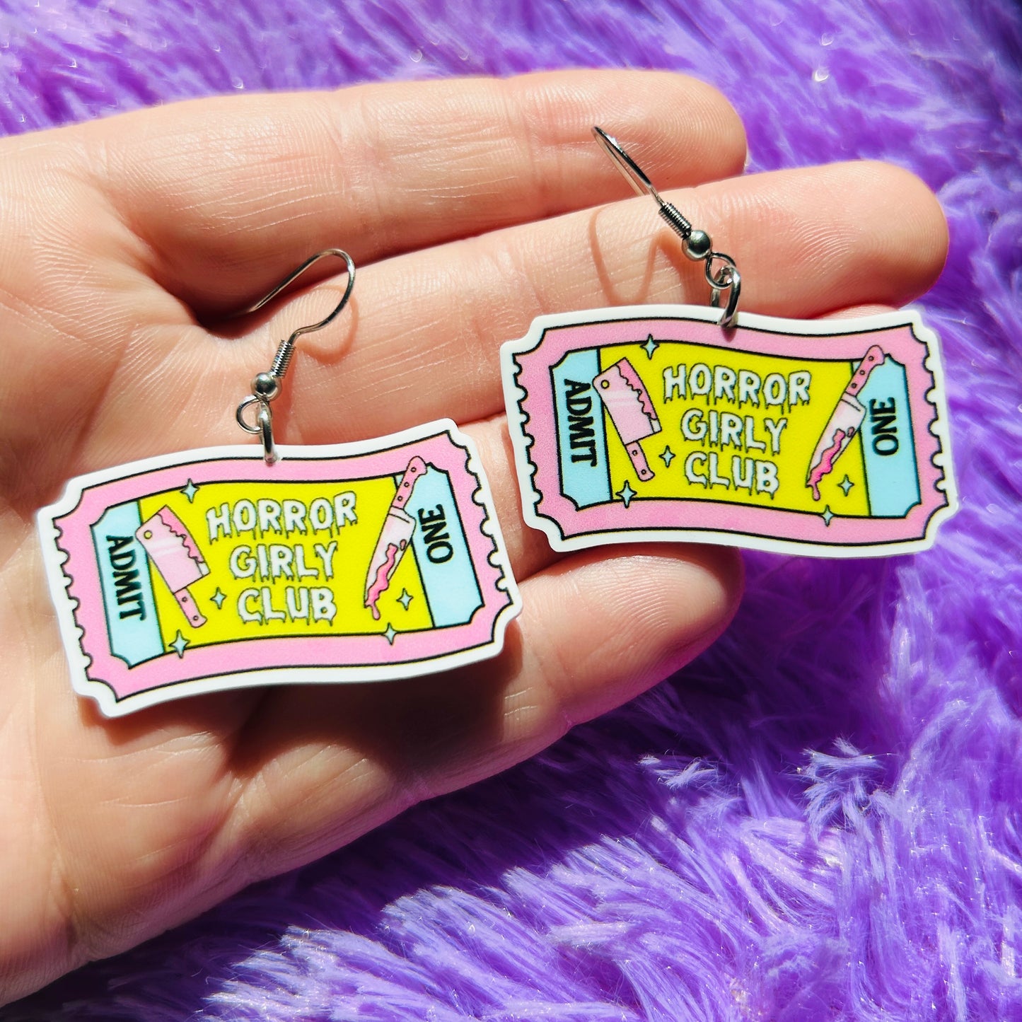 Horror Girly Club Earrings Or Necklace