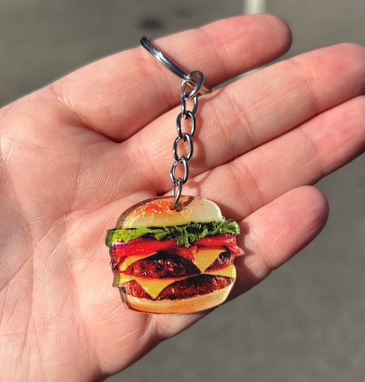 Burger Keychain