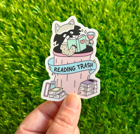 Reading Trash Sticker