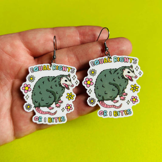 Possum Earrings Or Necklace