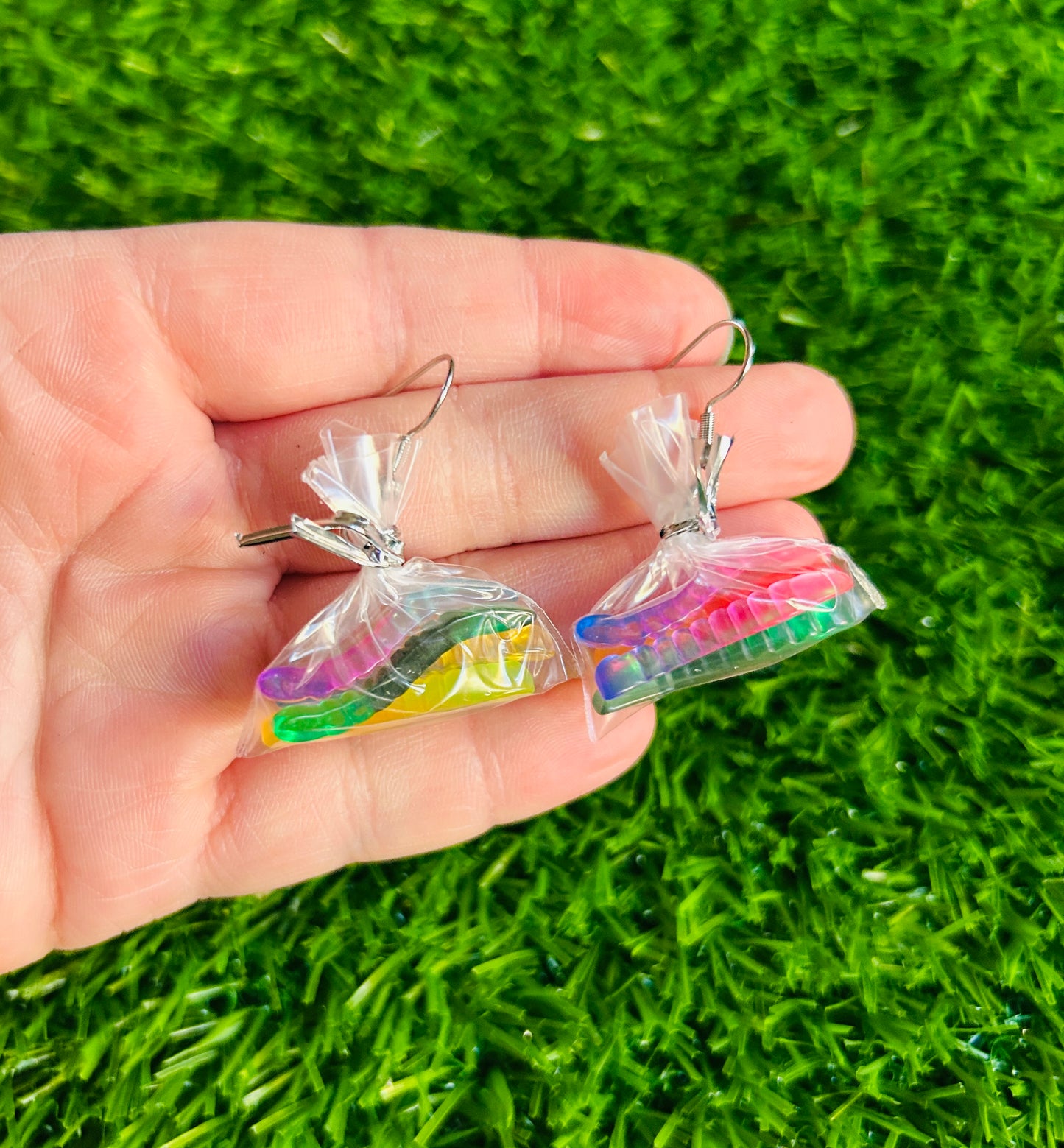 Bag of Gummy Worms Earrings