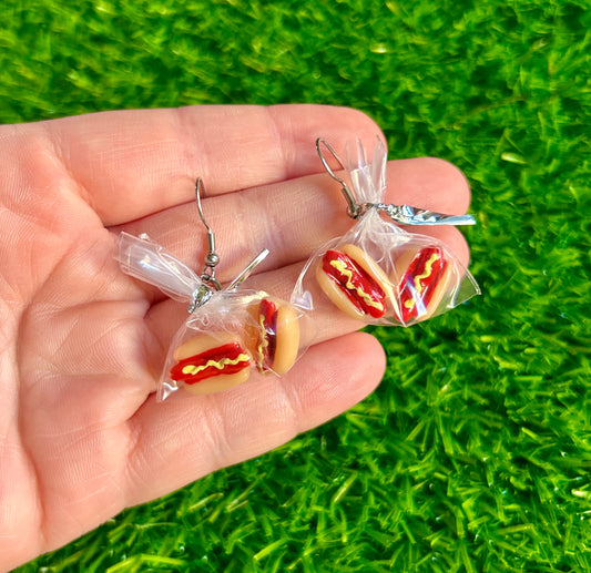 Bag of Hotdogs Earrings