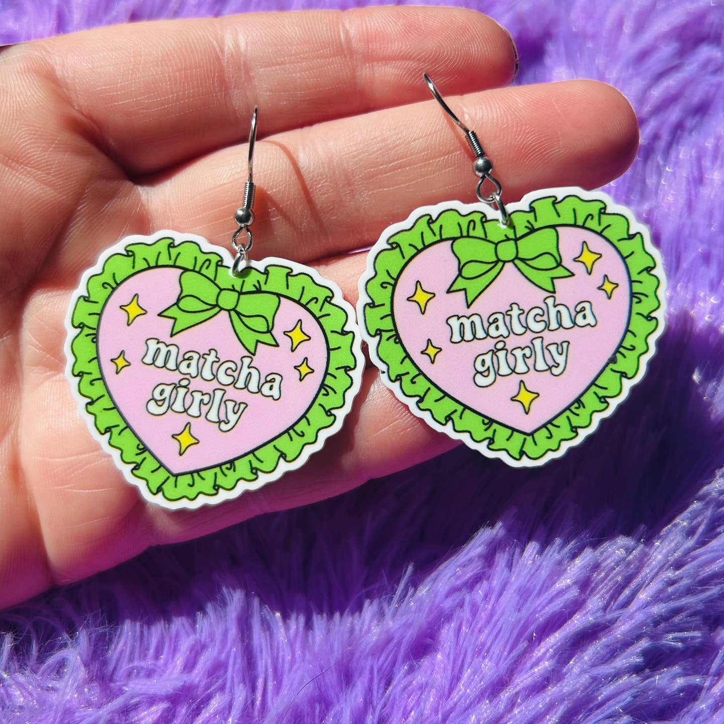 Matcha Girly Earrings or Necklace