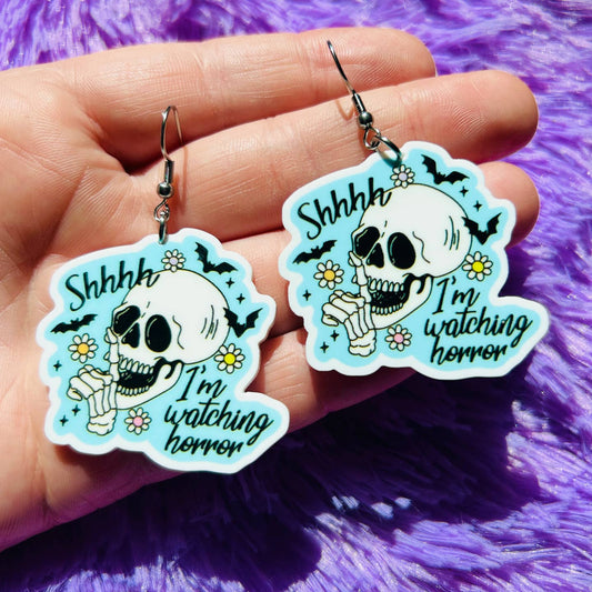 Horror Movie Earrings Or Necklace