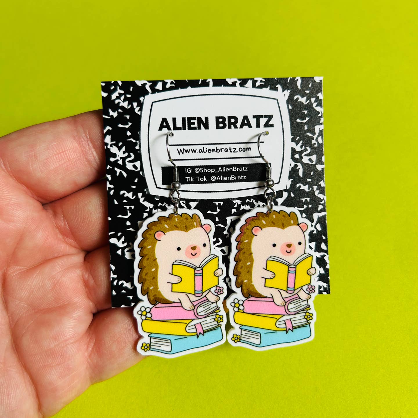 Hedgehog Earrings Or Necklace