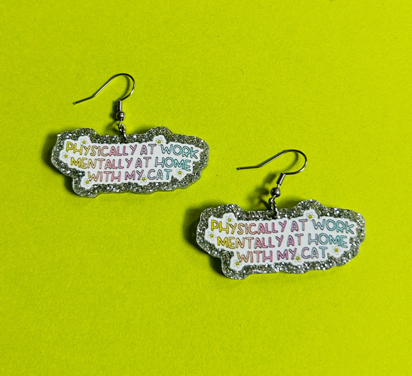 Cat Lover Earrings Or Necklace