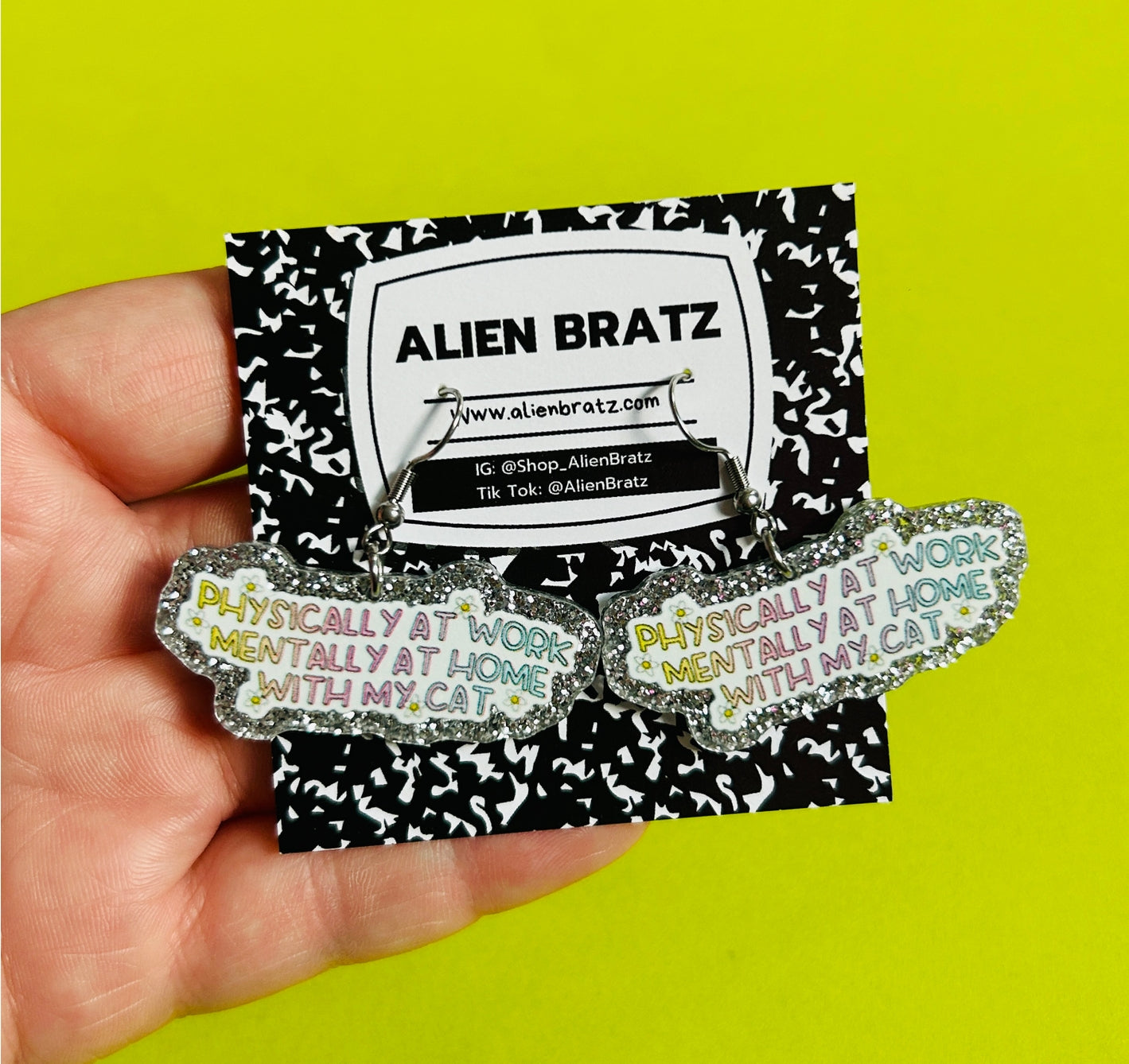 Cat Lover Earrings Or Necklace