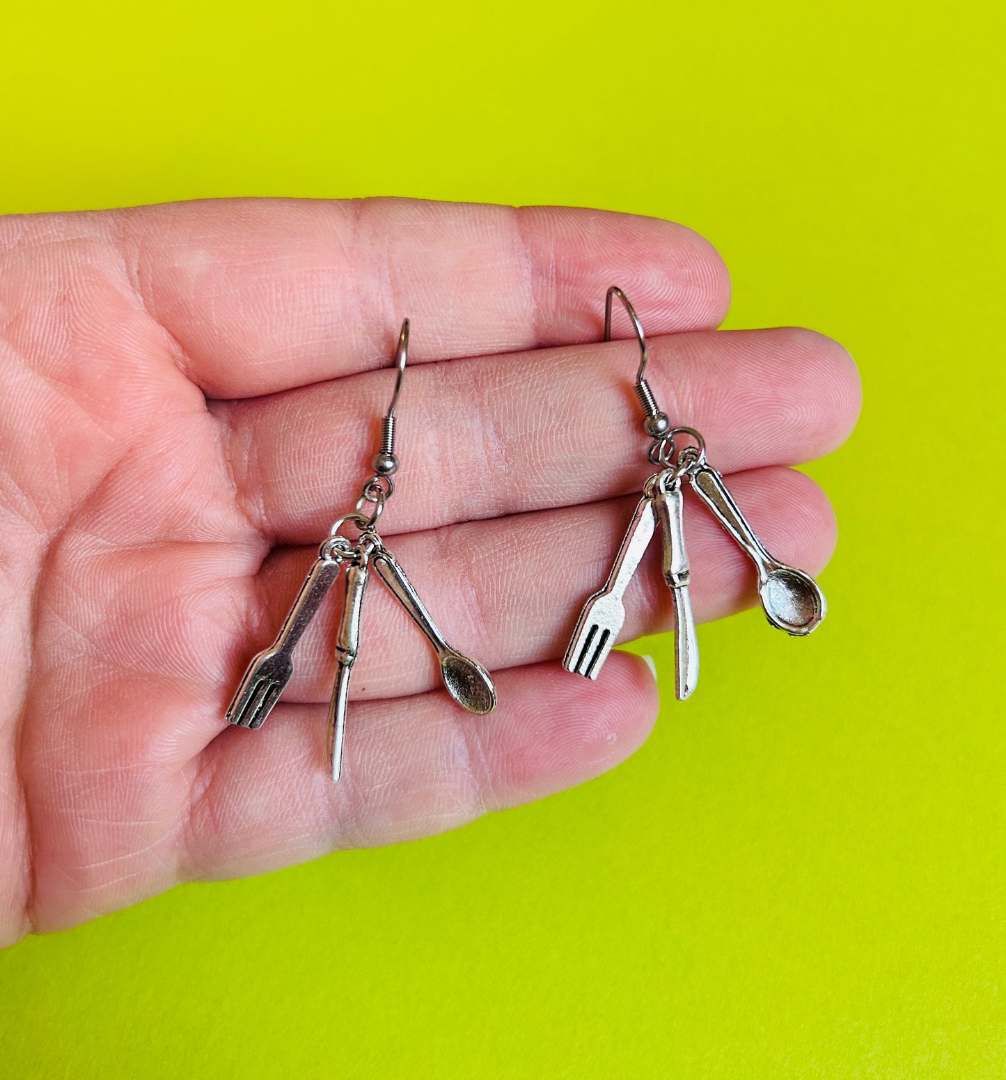 Silverware Earrings
