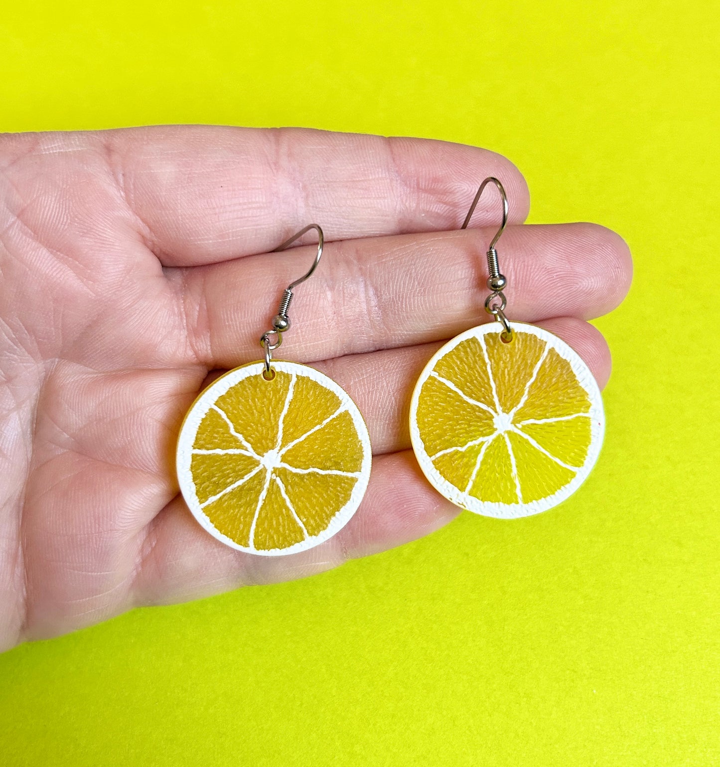 Lemon Slice Earrings