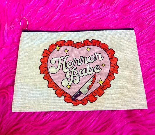 Horror Babe Zipper Pouch