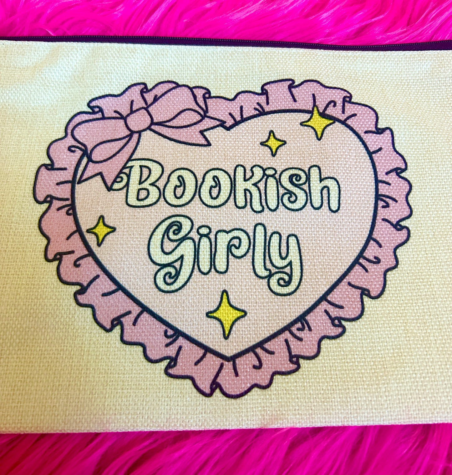 Bookish Girly Zipper Pouch