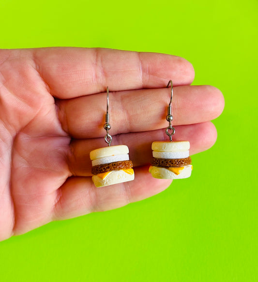 Sausage Egg and Cheese Earrings