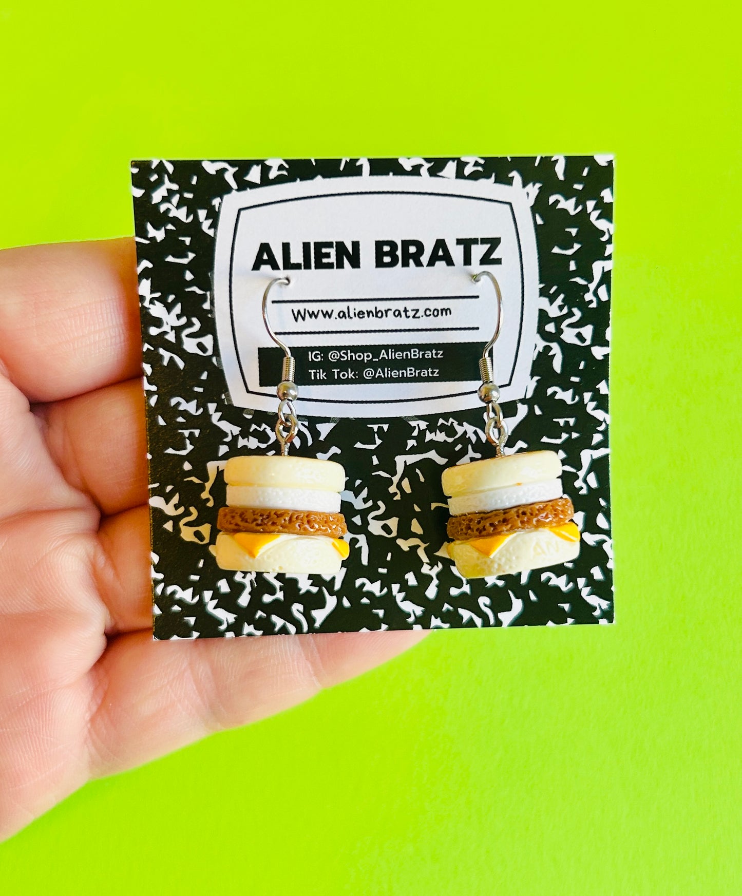 Sausage Egg and Cheese Earrings