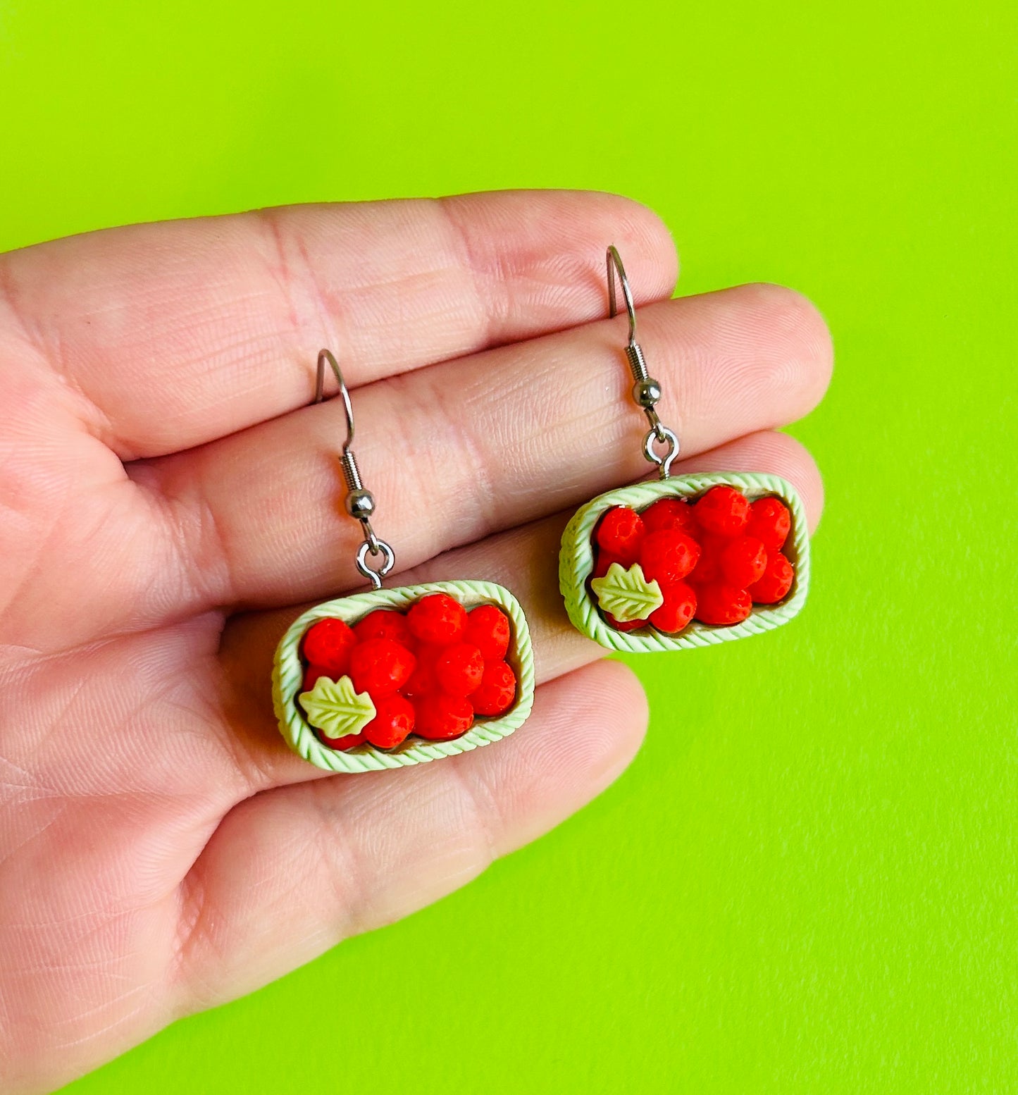 Raspberry Earrings