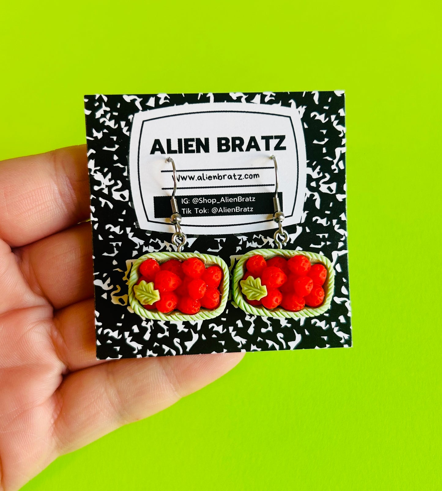 Raspberry Earrings