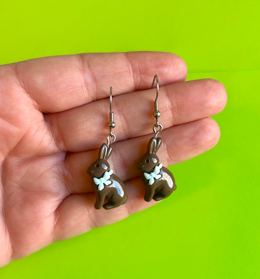 Chocolate Rabbit Earrings