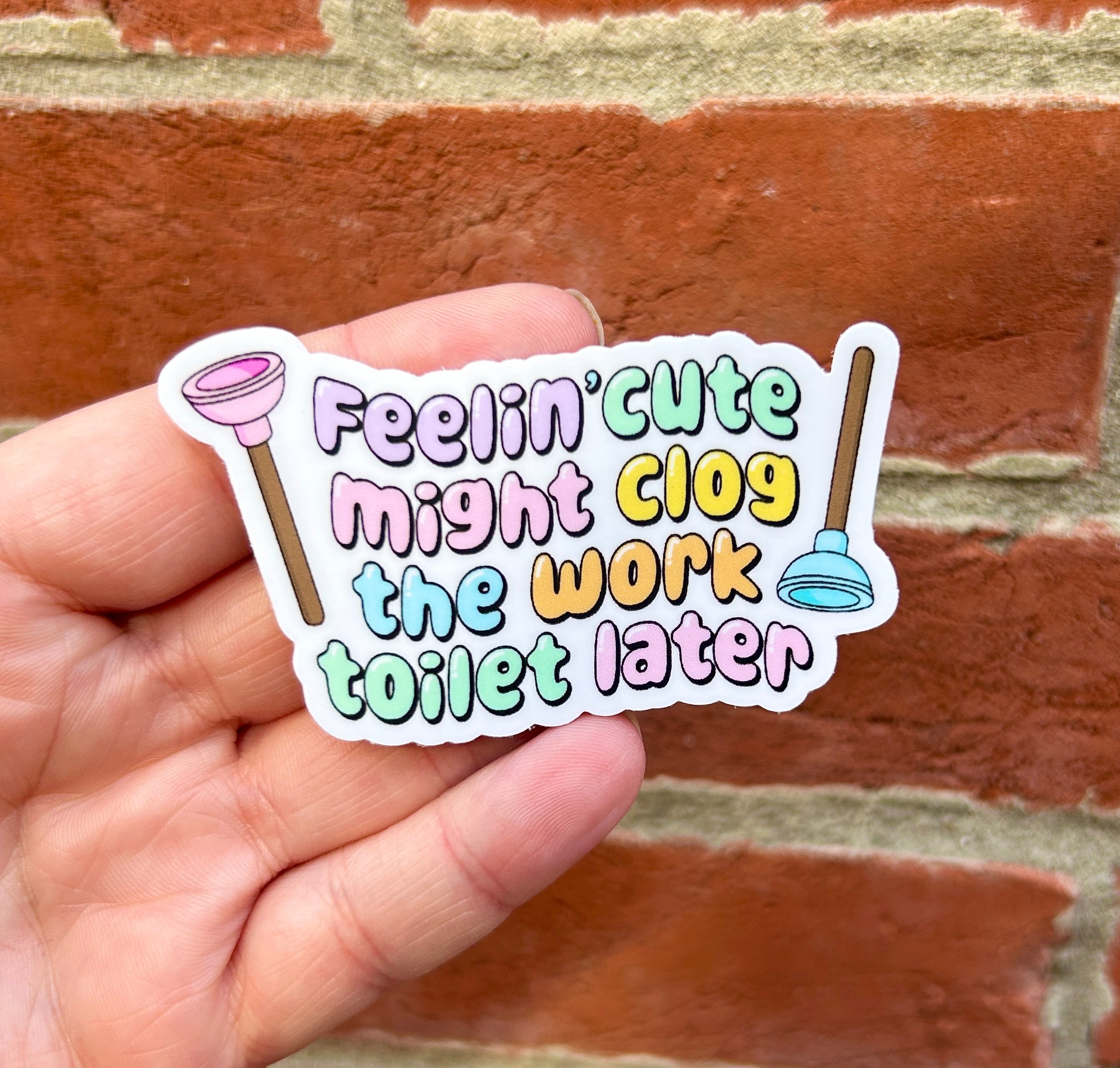 Work Humor Sticker Funny Sticker Water Bottle Sticker DIY Supply ...