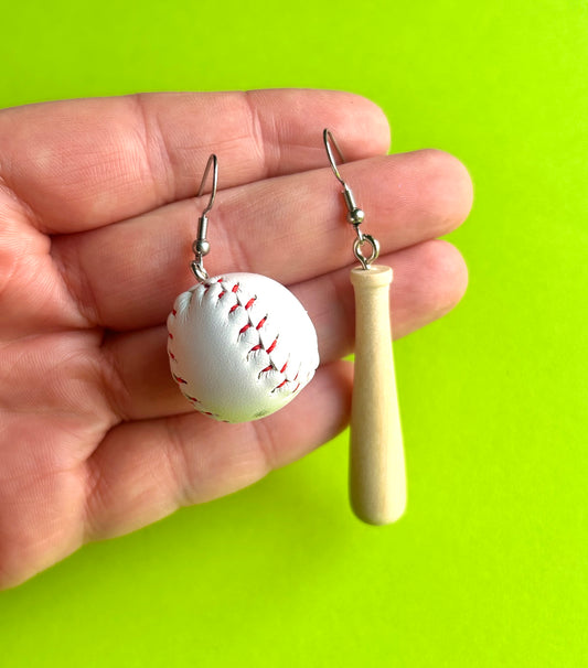 Baseball Earrings