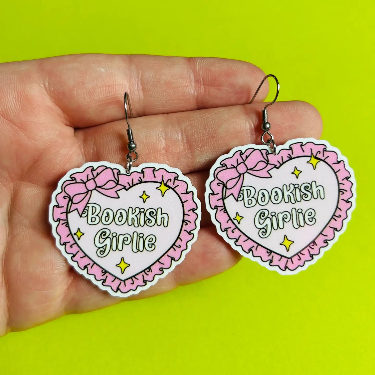 Book Girly Earrings Or Necklace