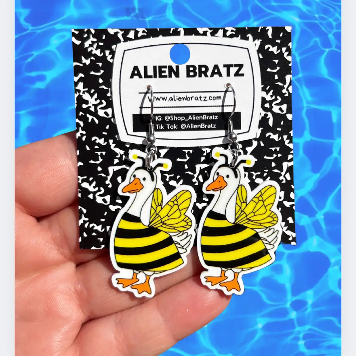 Bee Goose Earrings Or Necklace