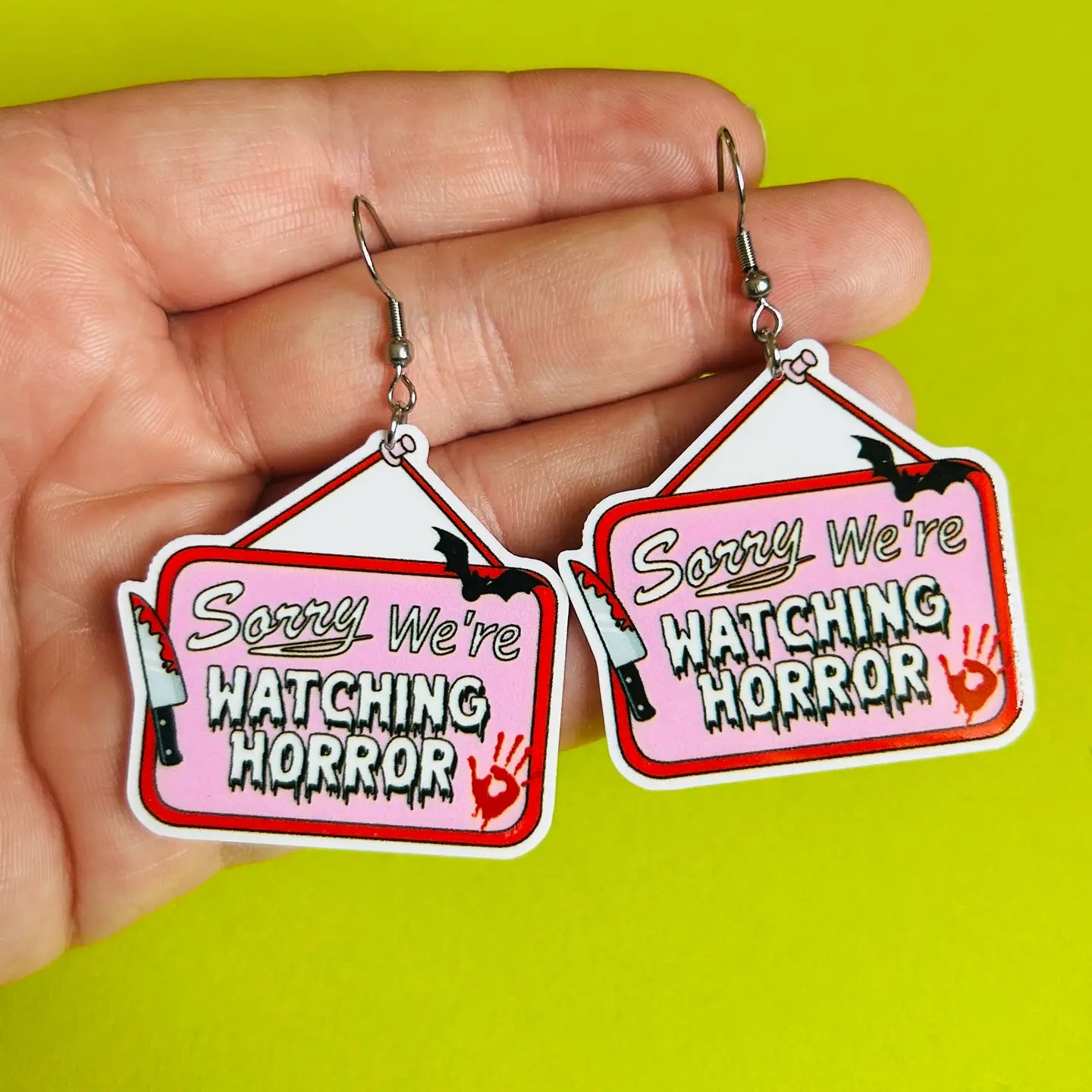 Horror Movie Earrings Or Necklace