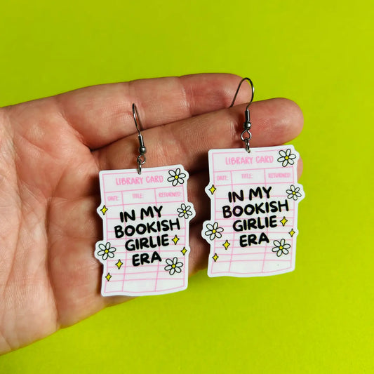 Bookish Era Earrings Or Necklace