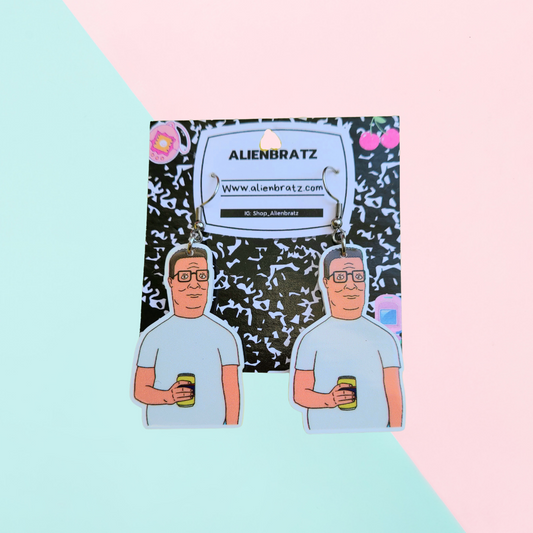 Hank Hill Earrings or Necklace