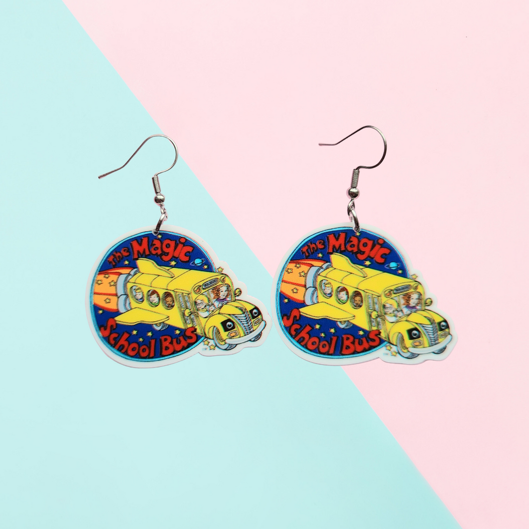 The Magic School Bus Earrings Or Necklace