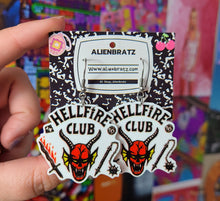 Load image into Gallery viewer, Hellfire Club From Stranger Things Earrings Or Necklace
