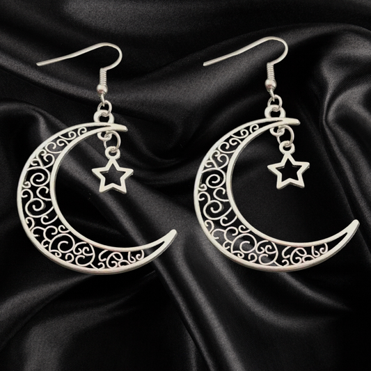 Moon and Stars Earrings