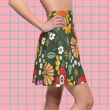 Load image into Gallery viewer, Daisy Mushroom Skater Skirt
