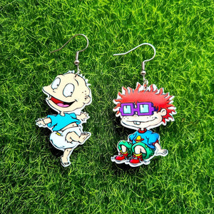 Tommy and Chuckie Rugrats Earrings