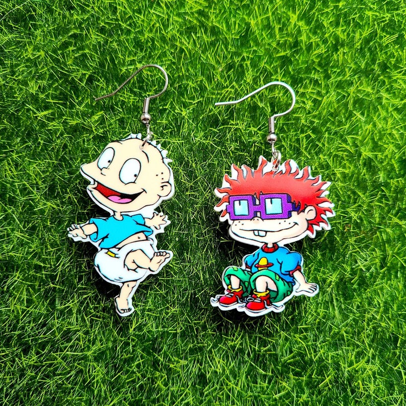 Tommy and Chuckie Rugrats Earrings