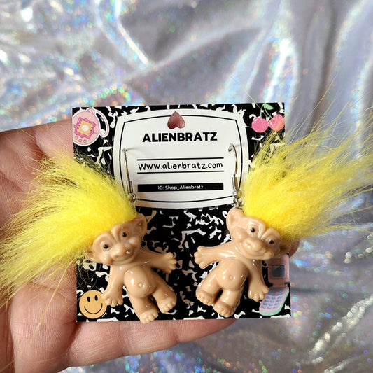 Troll Doll Earrings