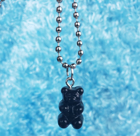 Black Gummy Bear Necklace