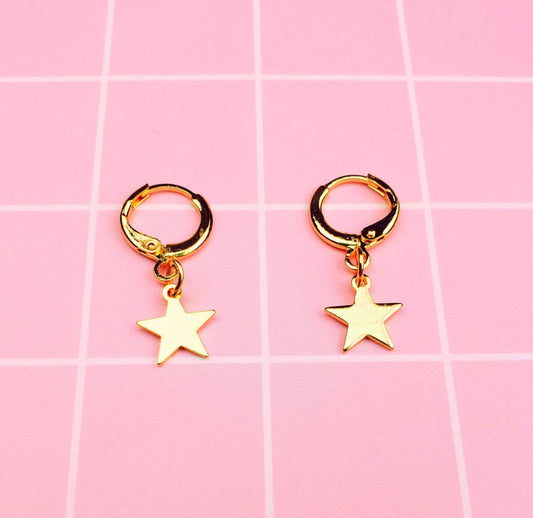 Gold Star Earrings