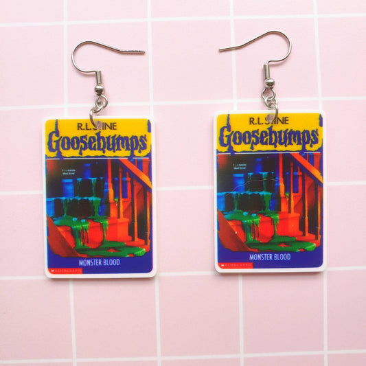 Goosebumps Monster Blood Book Earrings Or Necklace