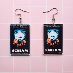 Scream Movie Poster Earrings Or Necklace