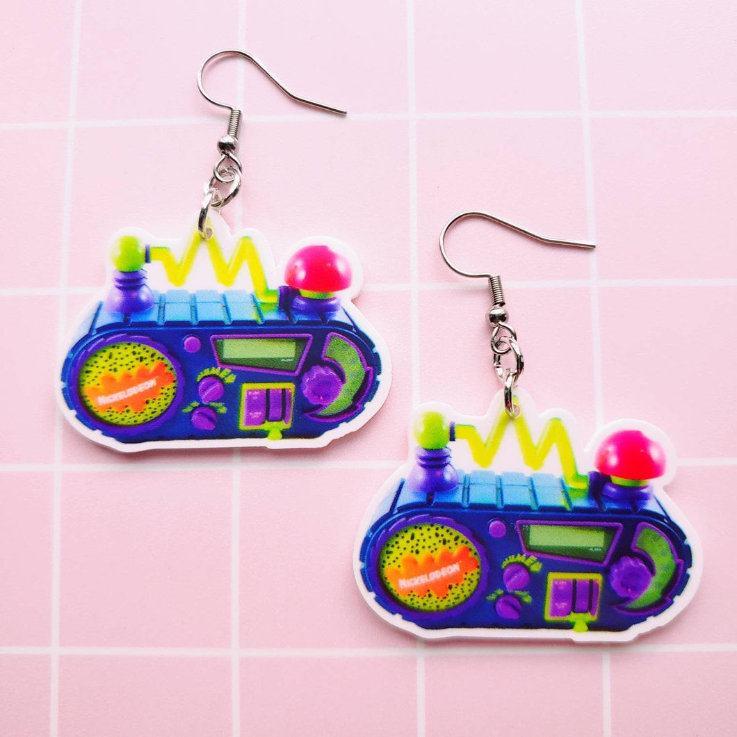 Nickelodeon Radio Toy Earrings